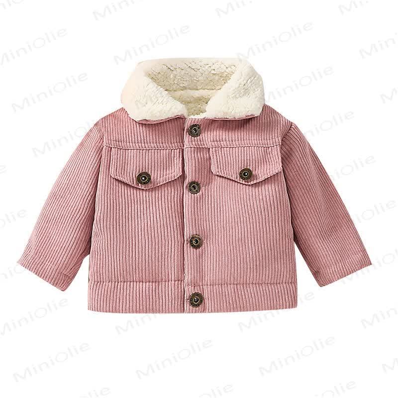  Oberbekleidung aus Vlies Cord für Baby - Rosa - 2-3J - image 9