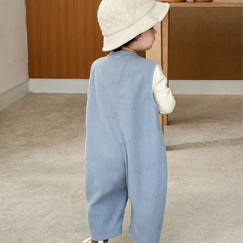 Cord Overalls mit Tier -Patch für Baby - image 14