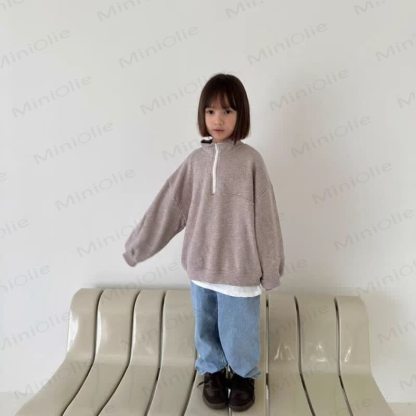 Einfarbig Baby Denim Hose - image 8