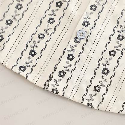 3-teiliges Set für Kleinkind : Weste mit Blume , Krawatte, Schulterknöpfen und Knopfleiste - image 22