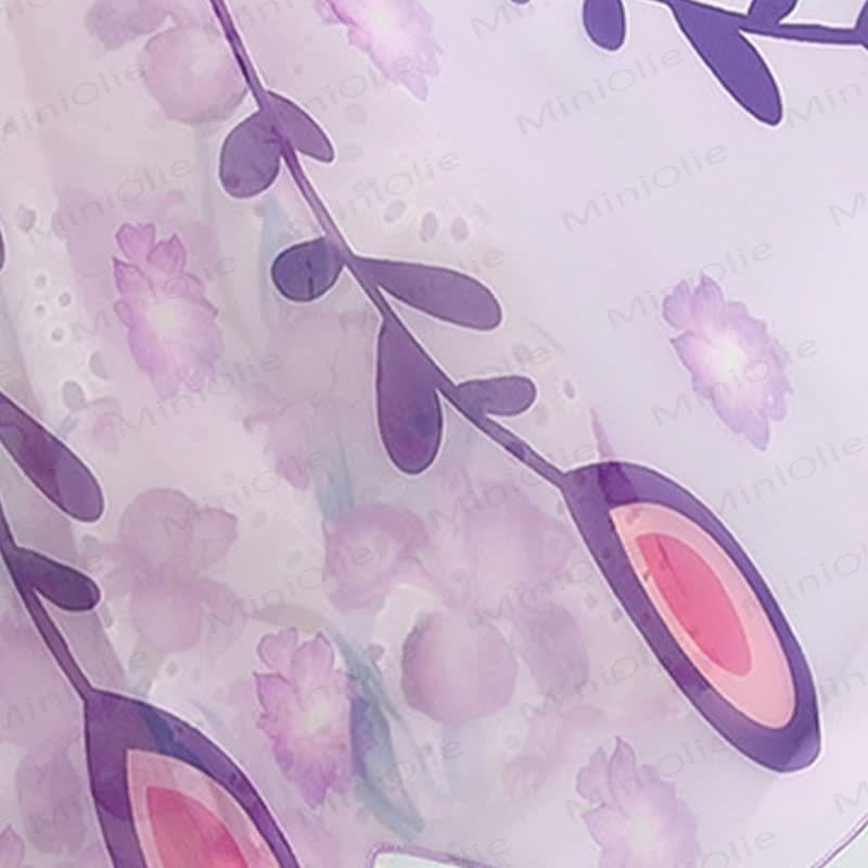 Ärmelloses Kleid aus Blumen mit Tüll für Kleinkind-Mädchen - image 8