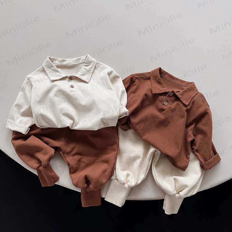 Einfarbig Poloshirt für Kind - image 9