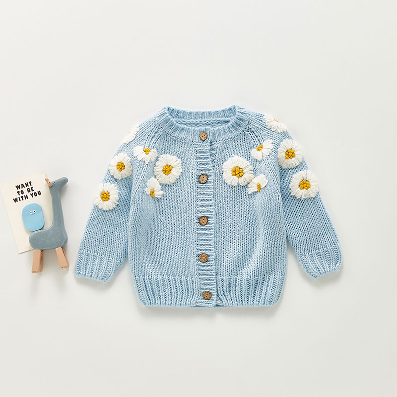 Baby Daisy Strickjacke - Blau - 2-3J - image 2