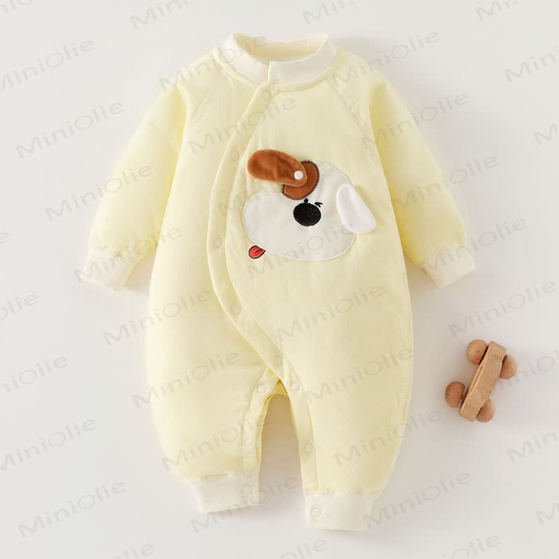  Baby Neugeboren Cartoon Strampler - Gelb Welpe - 18-24M - image 10