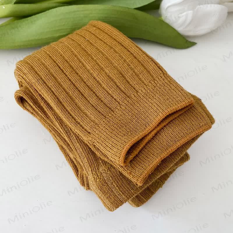  Einfache einfarbige Leggings für Kleinkind-Mädchen - Gelb - 8-12J - image 8