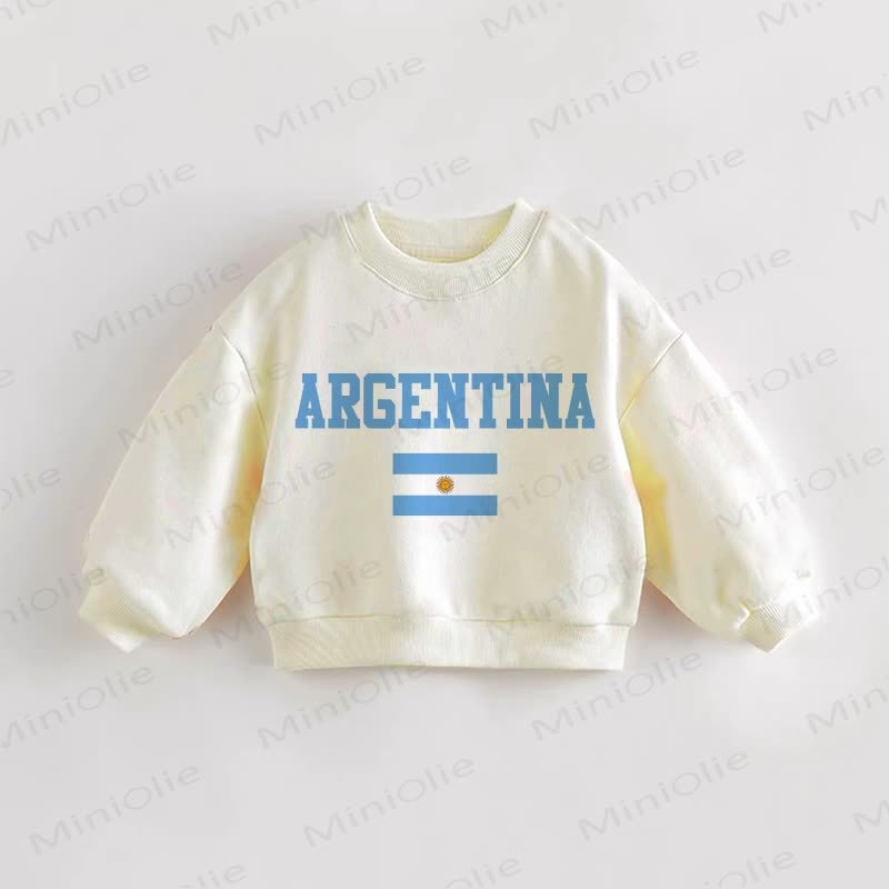 ARGENTINA Baby Kleinkind Creme Sweatshirt - Creme - 3-5J - image 1