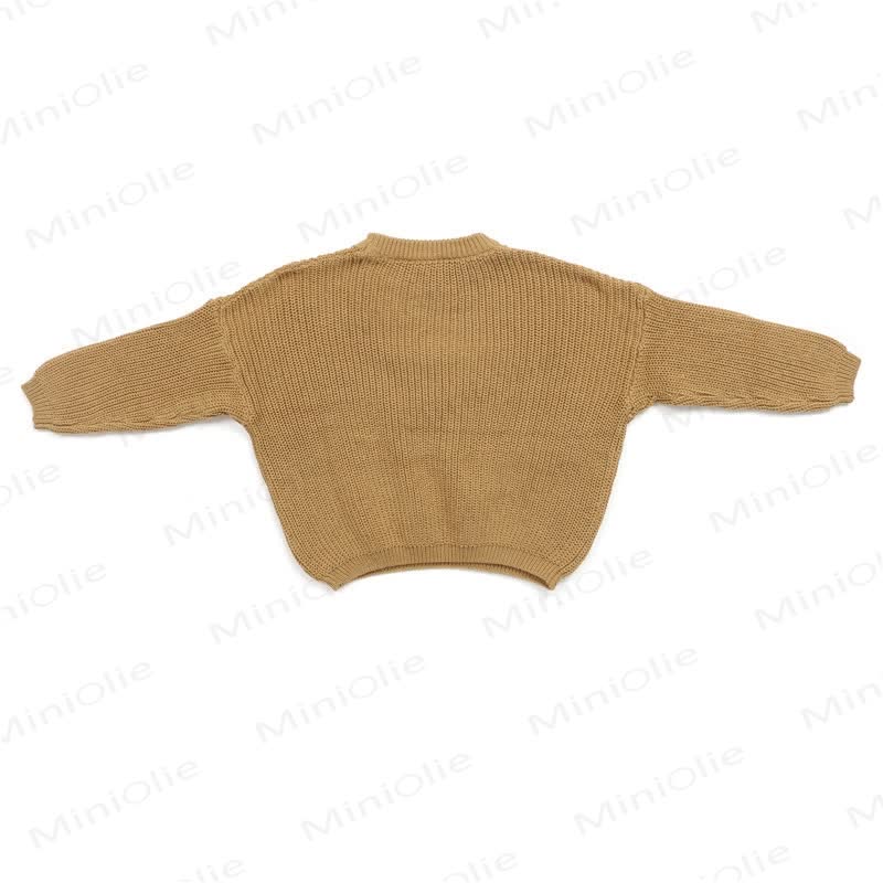 Einfarbiger, warmer Pullover für Babys und Kleinkinder - image 5