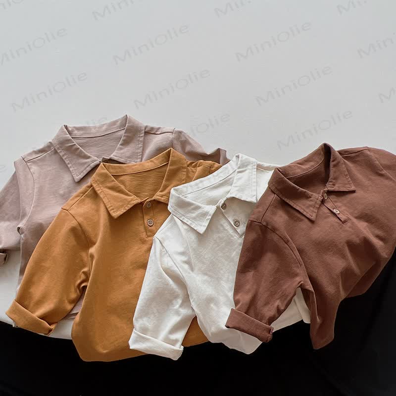 Einfarbig Poloshirt für Kind - image 4