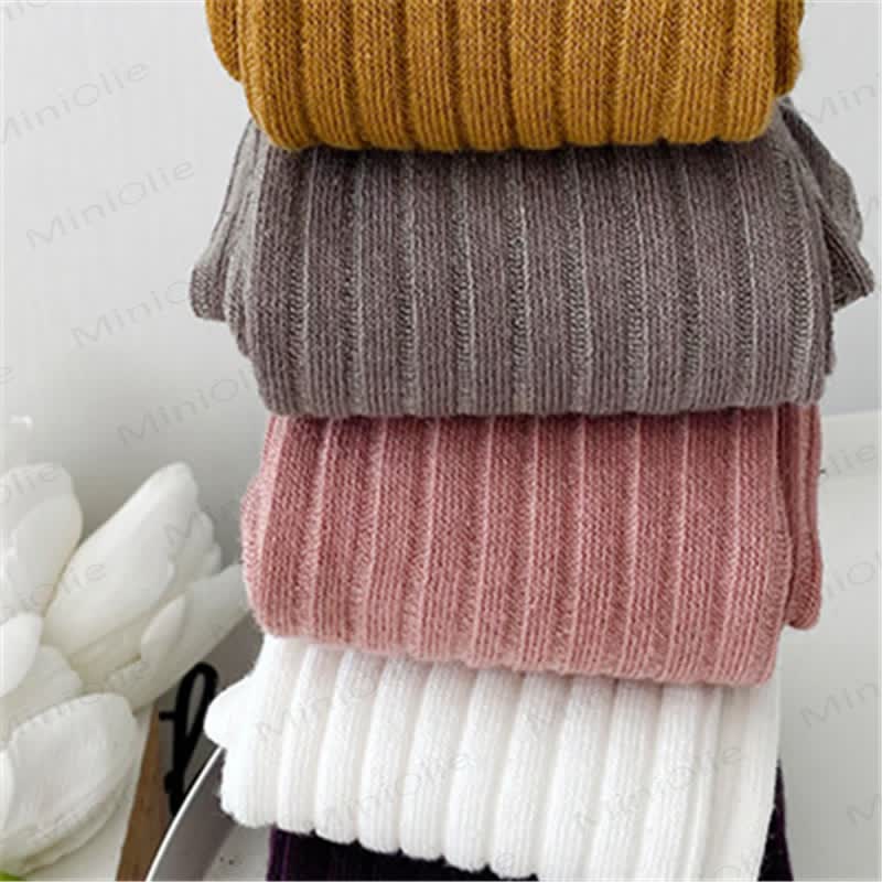  Einfache einfarbige Leggings für Kleinkind-Mädchen - image 2