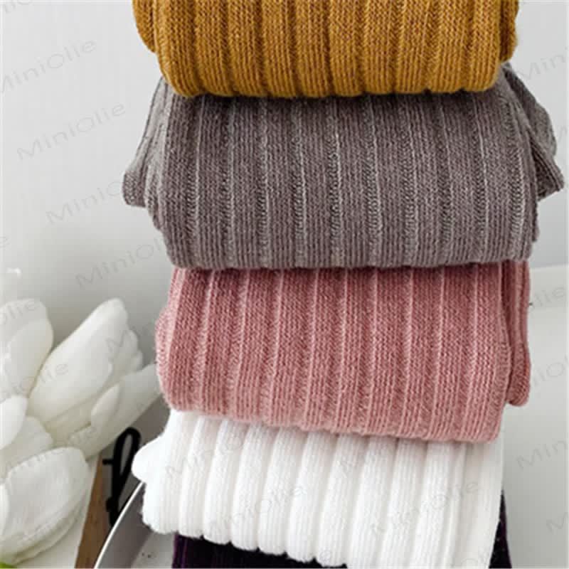  Einfache einfarbige Leggings für Kleinkind-Mädchen - image 2