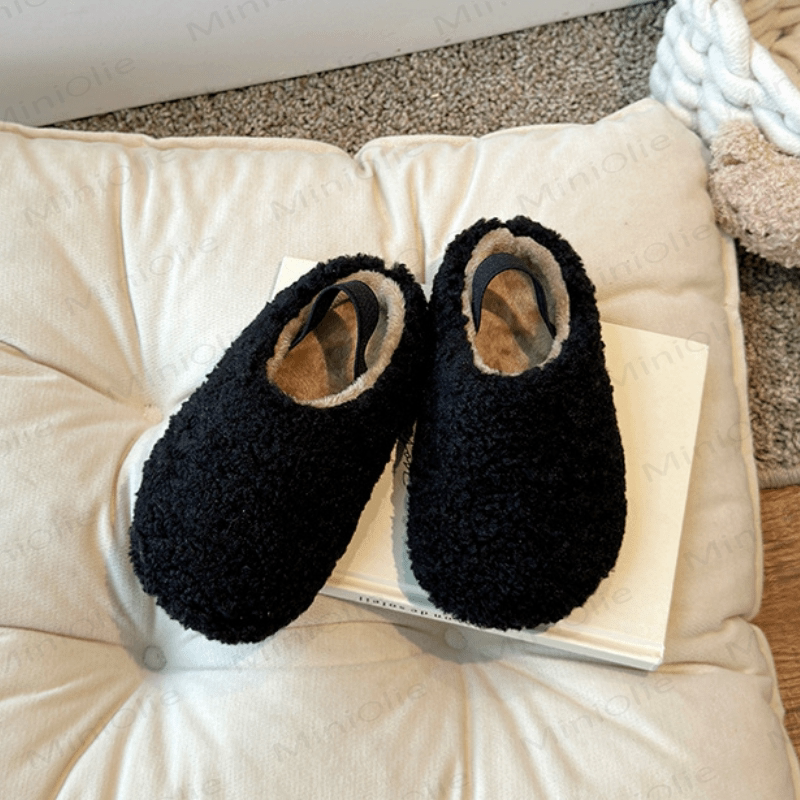 Fuzzy Slipper Plüsch für Kleinkind - Schwarz - 11.5C - image 7