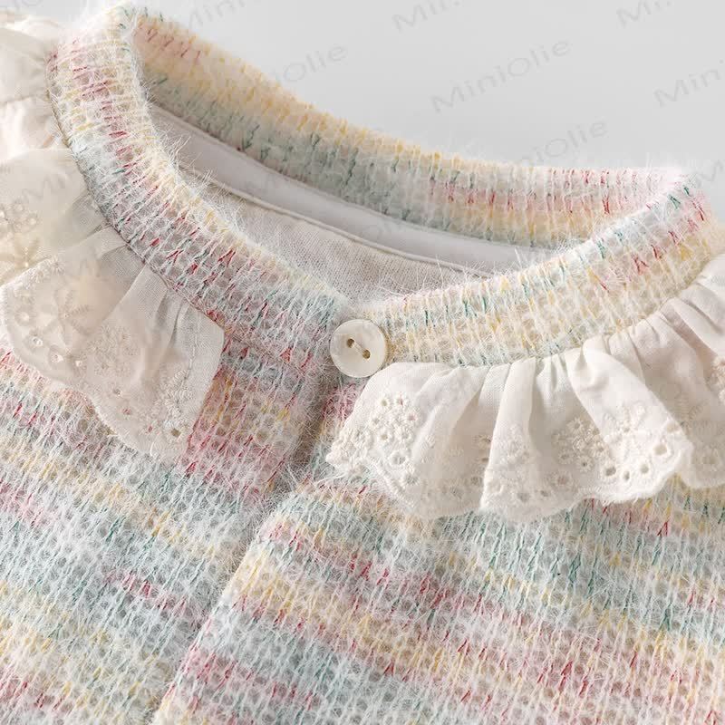 Baby Kleinkind Mädchen Einfarbig Kleid/ Bunt Strickjacke - image 13
