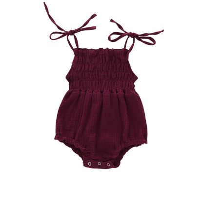 Einfarbig Baby Bodysuit mit Strapsen - Rot - 12-18M - image 6