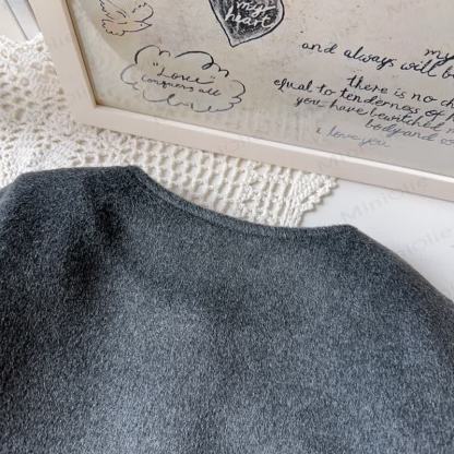 Kleinkind Kleid mit Schleife und Plaid für Kleinkindmädchen & graue Oberbekleidung - image 15