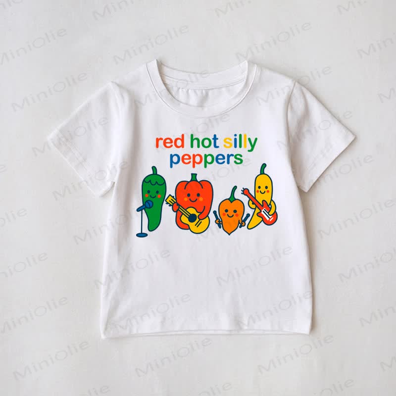 RED HOT SILLY PEPPERS Familien Passende -T-Shirt - Weiß - Baby T-Shirt: 3-5J - image 2