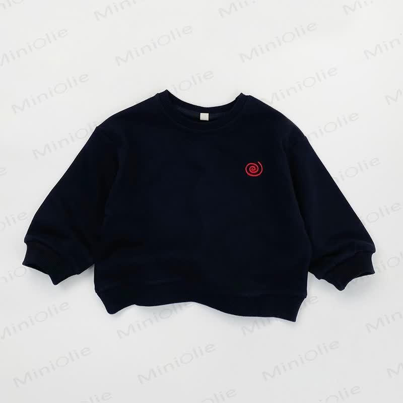 Kleinkind Sweatshirt mit Rundhalsausschnitt und Gestickt - Schwarz - 8Y - image 7