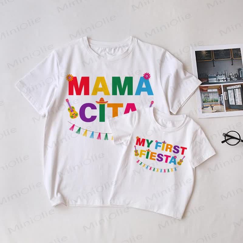 MAMA CITA/MY FIRST FIESTA Familien Passende -T-Shirt - Weiß - T-Shirt für Erwachsene: XL - image 1
