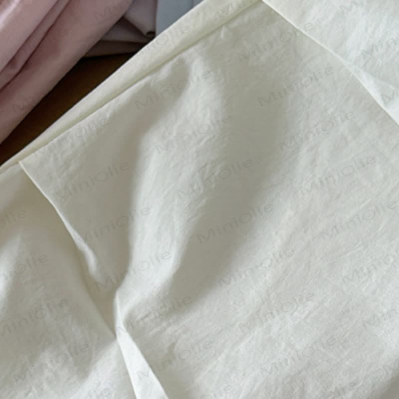 Kleinkind Mädchen Hose mit Rüschenbund und Kordelzug am Saum , Einfarbig - image 9