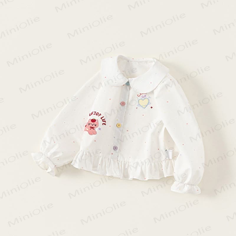 Sternenweste für Kleinkindmädchen/Weißes Hemd/ Blau Jeans - image 10