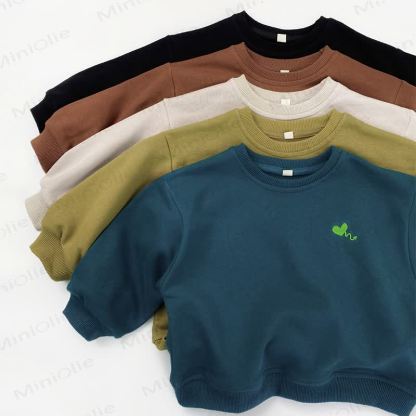 Kleinkind Sweatshirt mit Rundhalsausschnitt und Gestickt - image 10
