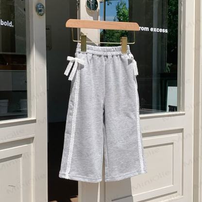 Kleinkind Kind Schleife Weite Hose - Grau - 12Y - image 6