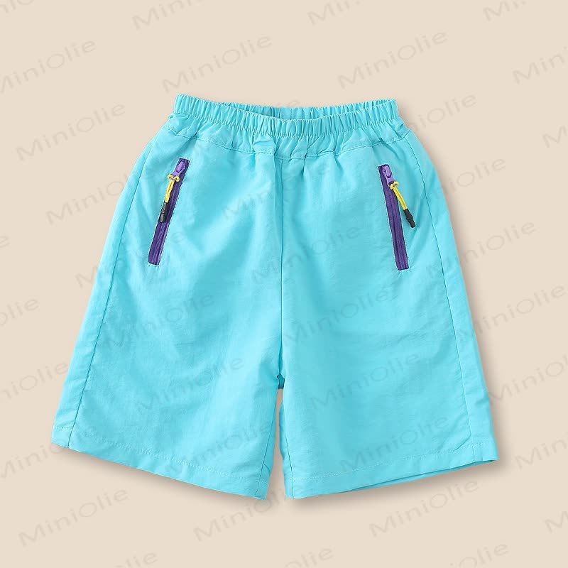Nylon- Shorts für Kinder-Jungen, Einfarbig - Blau - 10-11J - image 3