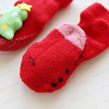 Baby Weihnachten Anti-Rutsch Boden warme Socken  - image 9