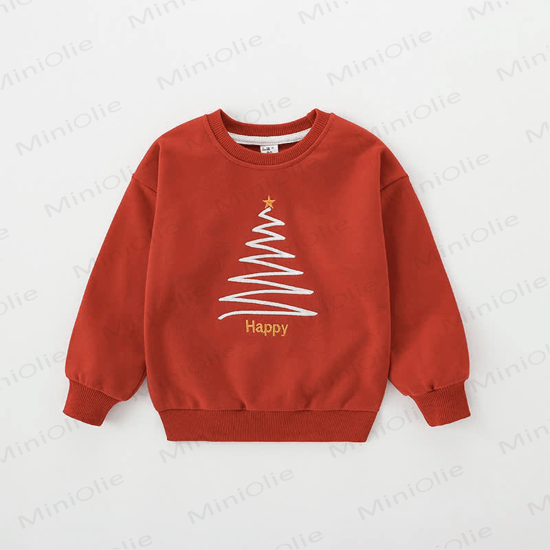 Fröhliches familienpassendes Weihnachtsbaum-Sweatshirt - image 11