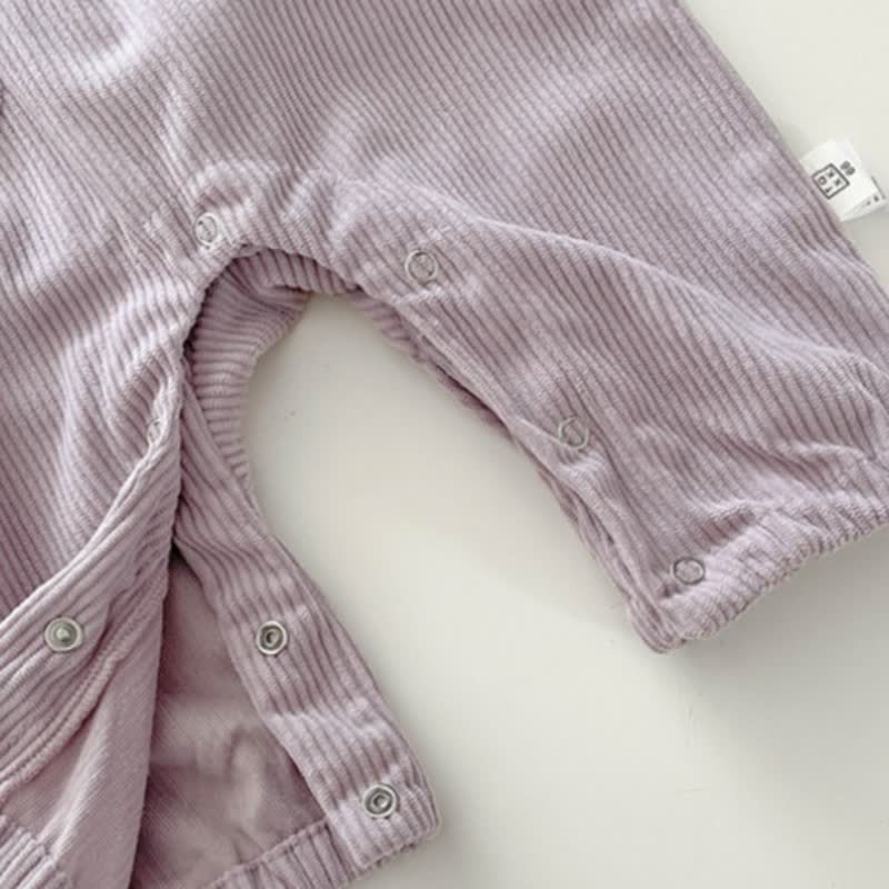 Baby Hase - Overalls mit lila Hasenmotiv oder Streifen Spitze - image 8