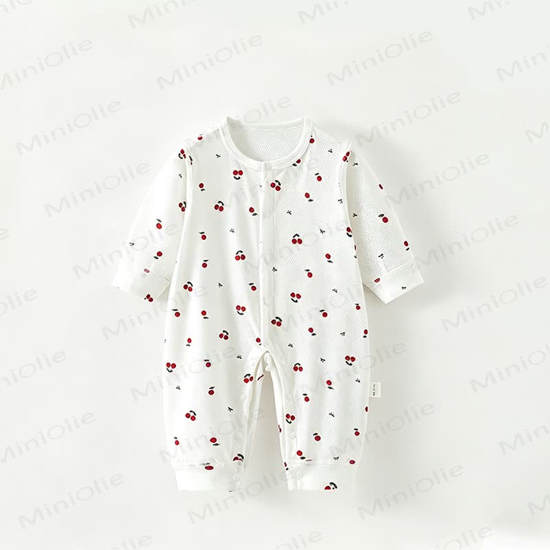Baby Strampler mit Obst und langen Strampler - Weiße Kirsche - 18-24M - image 4