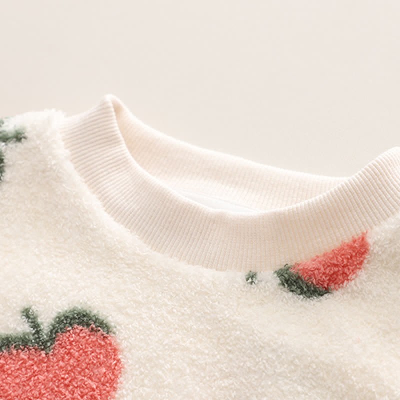 2-teiliges Erdbeere Vlies Pyjama Set für Kleinkind - image 4