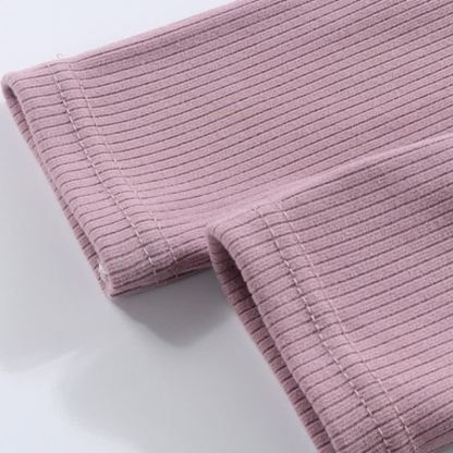 Langarm-T-Shirt mit Gerippt Schleife und Lace für Kleinkind - image 14