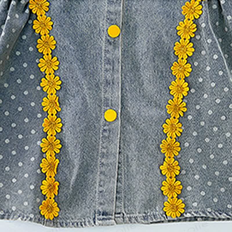 Ärmelloses Kleid für Kleinkind-Mädchen mit Schleife, Schleife und Blumen - image 8