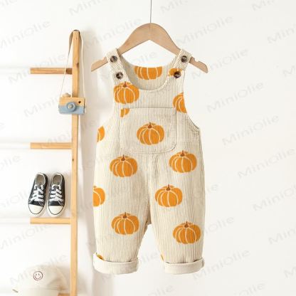 Overalls mit Kürbis-Print für Baby und Kleinkind  - Beige - 3-5J - image 1