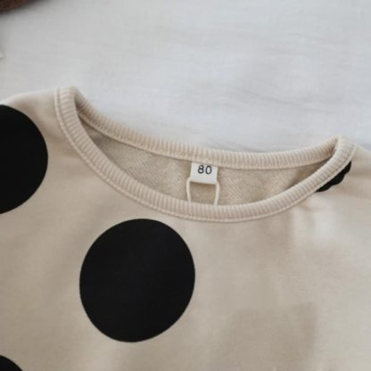 Kleinkind Baby Langarmshirt mit Punktmuster T-Stück - image 7