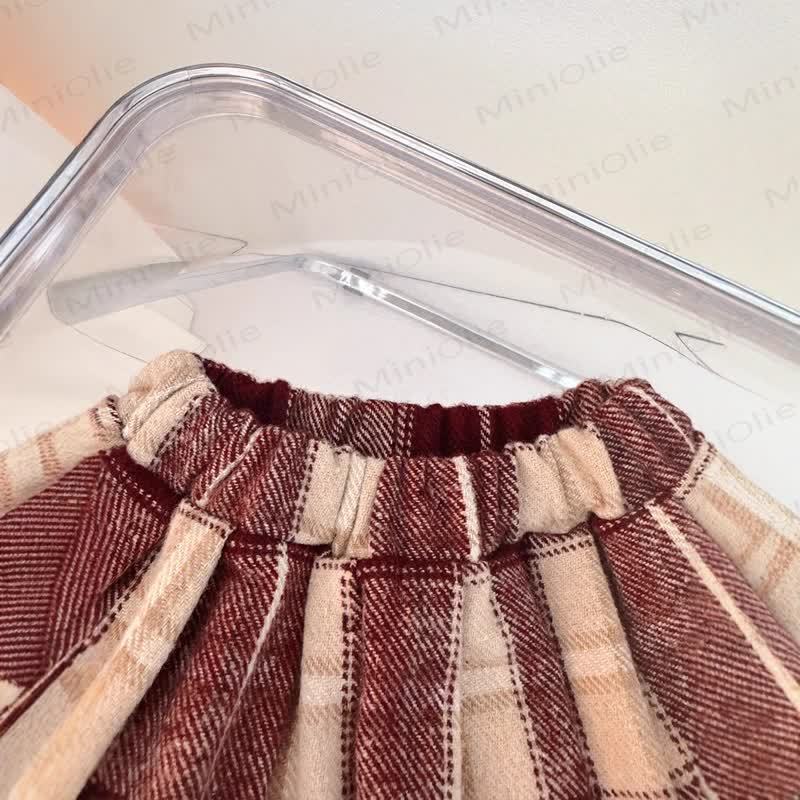 Baby Kleinkind Mädchen Schleife Plaid - Rock - image 7