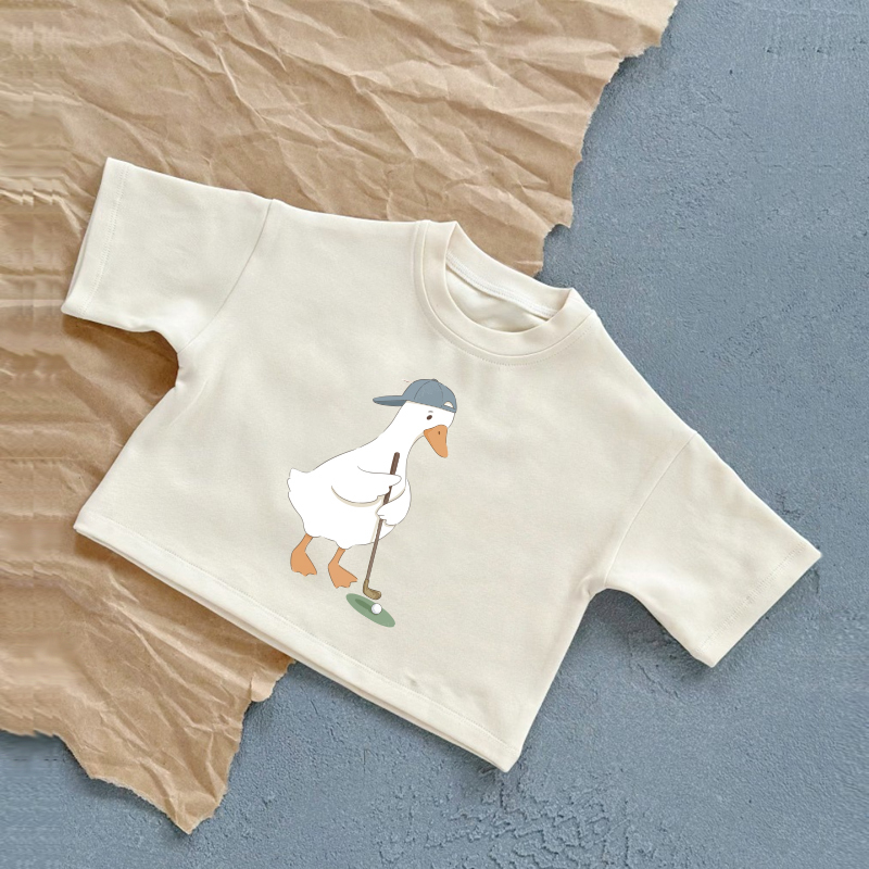 Baby Goose Golf Sommer Freizeit-T-Shirt - Weiß - 2-3J - image 1