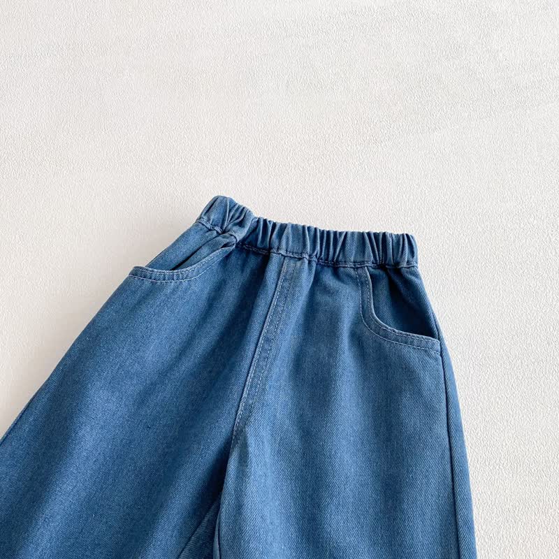 3-teiliges Set aus Denim mit Schleife für Baby und Kleinkind - image 8