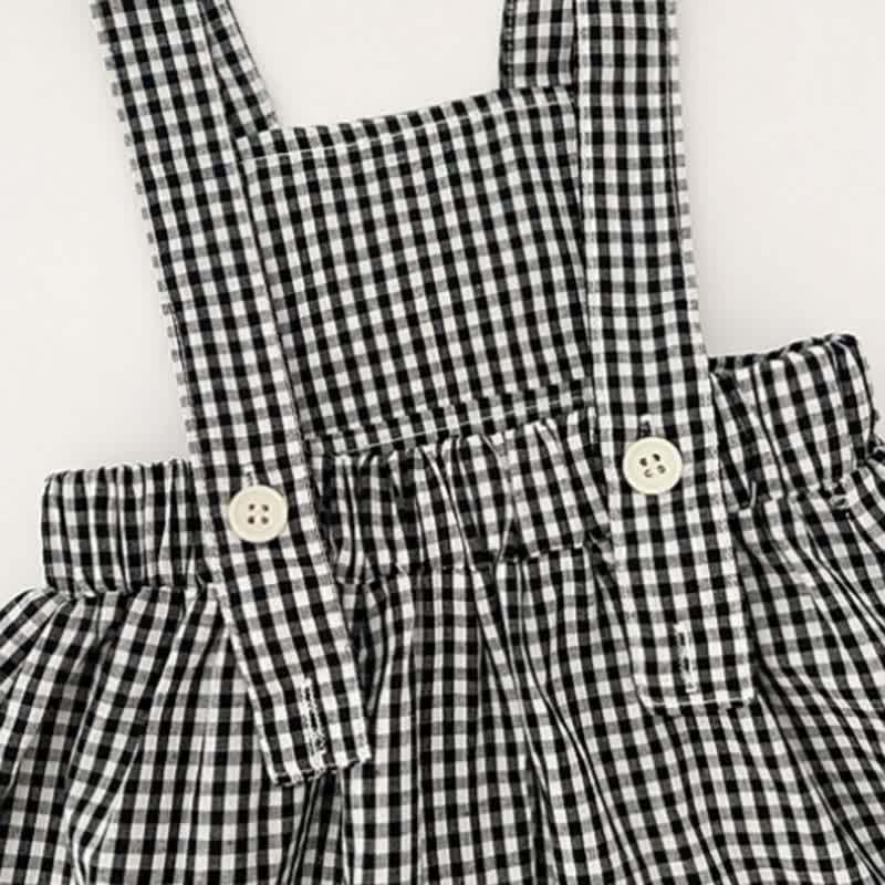 Weißes Langarmshirt oder Gingham - Spitze für Mädchen und Baby - image 7