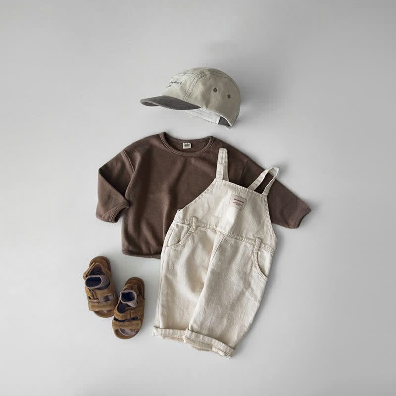 Einfarbig, lockeres T-Shirt für Baby und Kleinkind - image 10