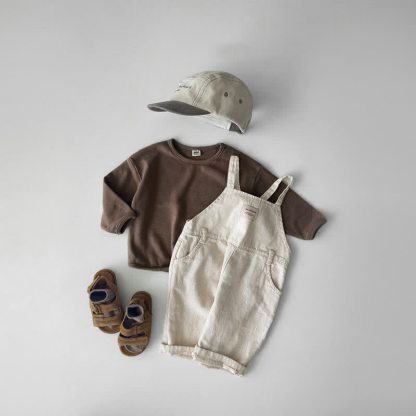 Einfarbig, lockeres T-Shirt für Baby und Kleinkind - image 10