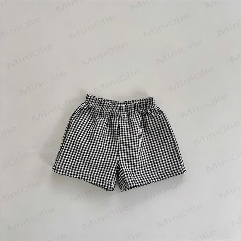Baby Mädchen Gingham Shorts - Schwarz - 4-5J - image 5