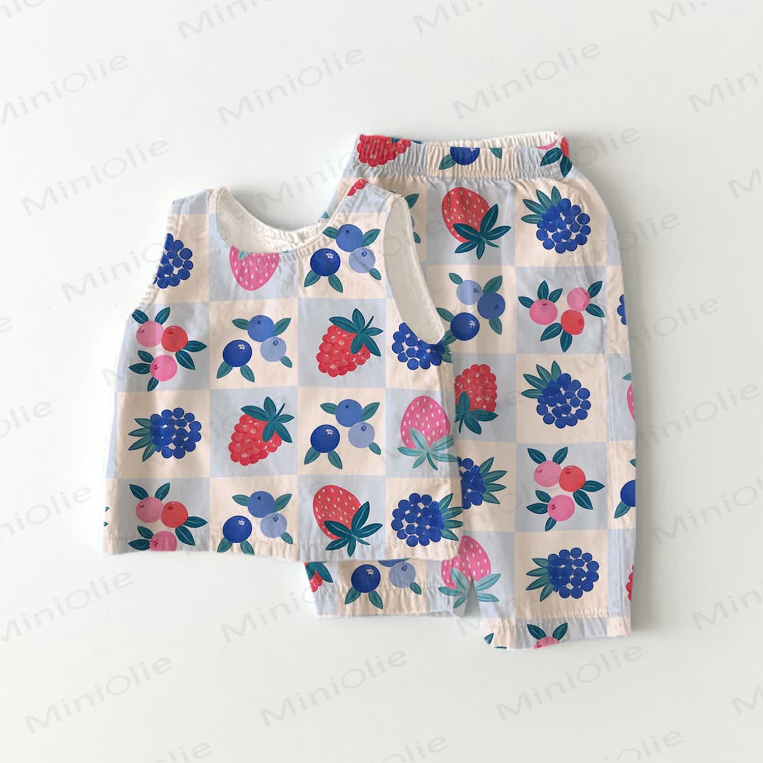 Baby Obst - 2-teiliges ärmelloses Set - Beige - 3-4J - image 1