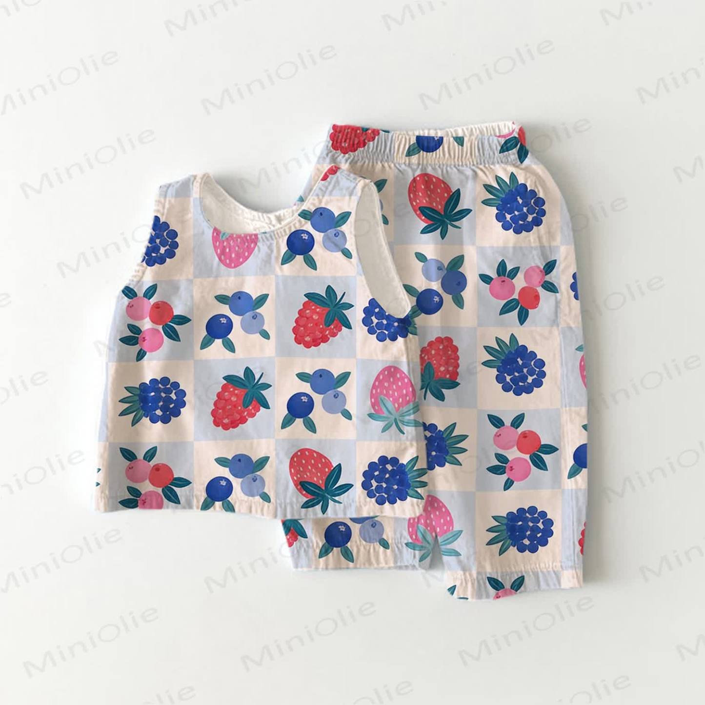 Baby Obst - 2-teiliges ärmelloses Set - Beige - 3-4J - image 1