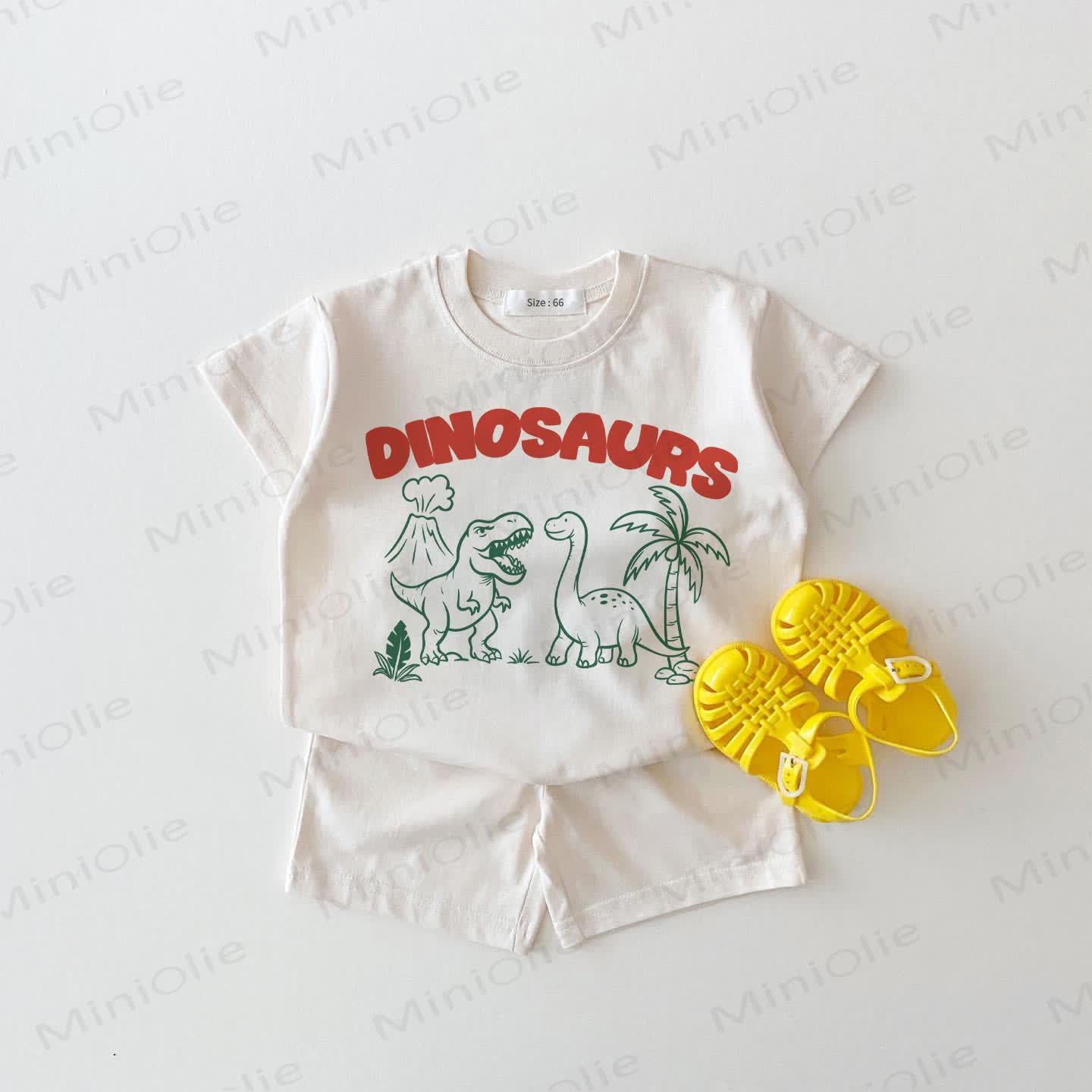 DINOSAURS Baby Weiß 2-teiliges Set - Weiß - 18-24M - image 1