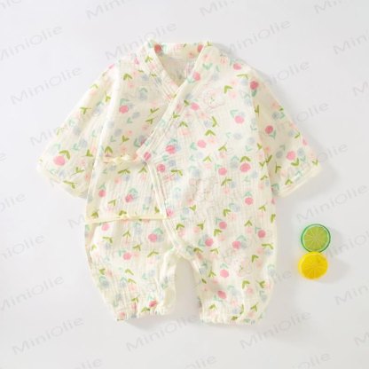 Baby Kimono Strampler mit Cartoon- Tier - Hase - 18-24M - image 4