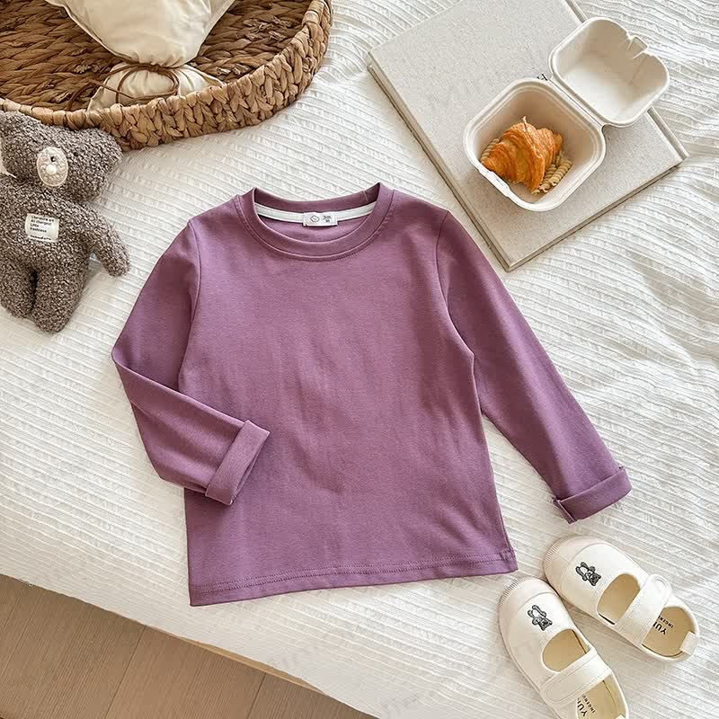 Einfarbig, einfarbiges Baselayer-T-Shirt für Kind - Lila - 12Y - image 20