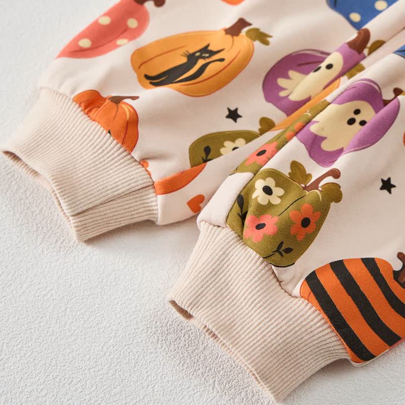 Baby Pumpkin Ghost Cat Print 2-teiliges Set - image 6