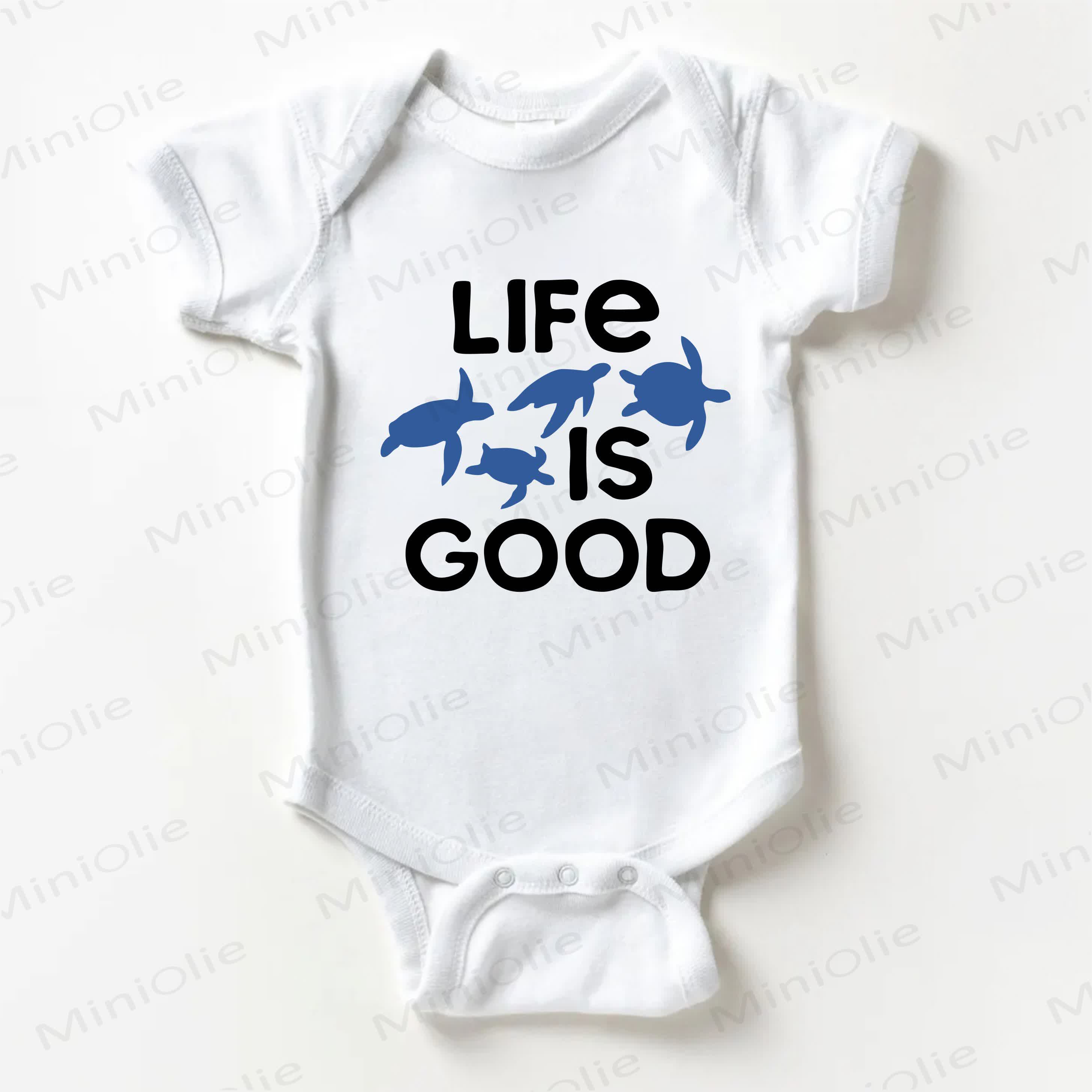 LIFE IS GOOD Baby Bodysuit , weiß - Weiß - 18-24M - image 1