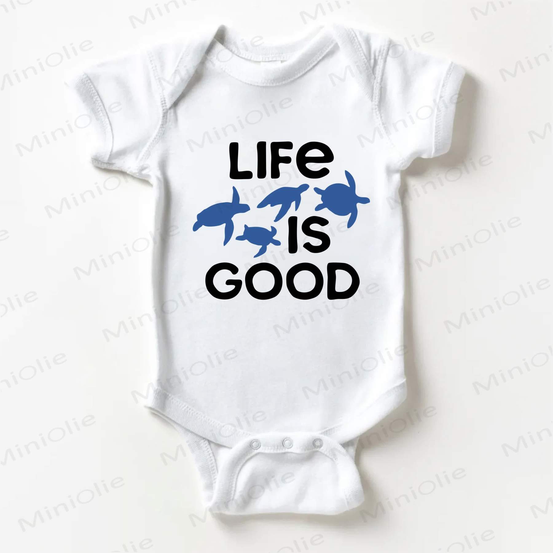 LIFE IS GOOD Baby Bodysuit , weiß - Weiß - 18-24M - image 1